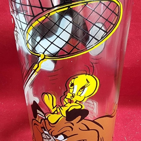 Pepsi glass with Sylvester and tweety bird glass (1976) Brand new - Picture 2 of 7
